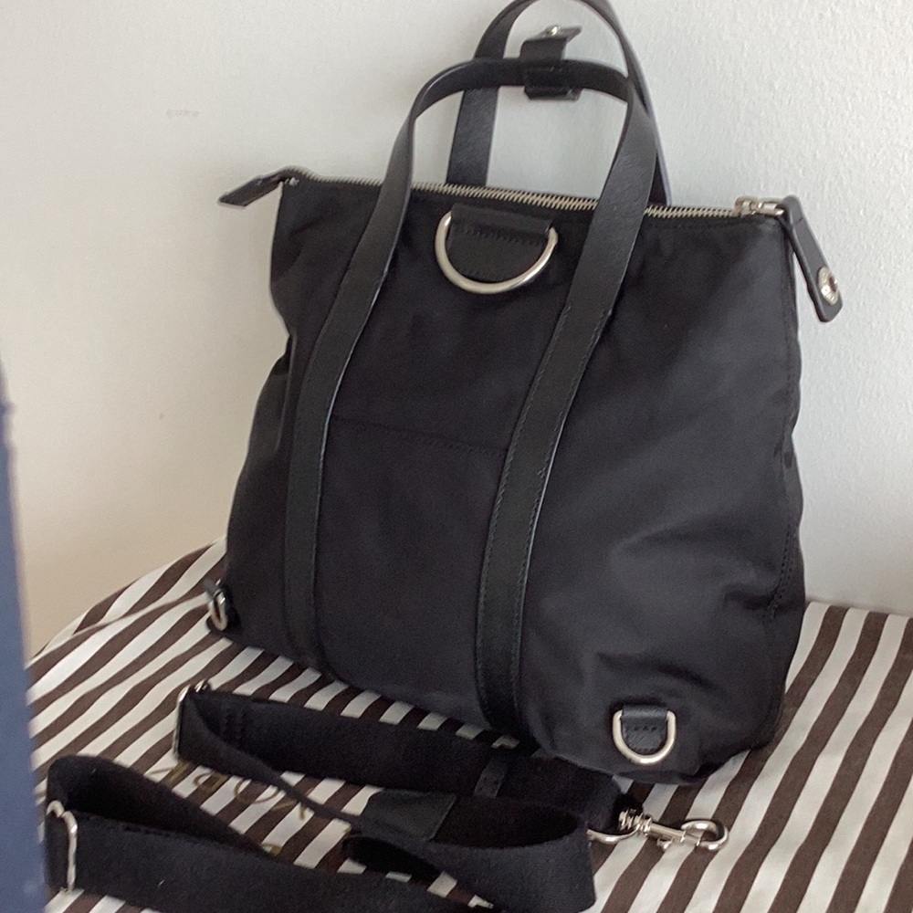 Henri Bendel mini jetsetter black with silver hardware - Picture 8 of 11